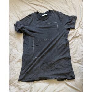 COTTON ON Men's Faded Black Subtract Short Sleeve Tshirt